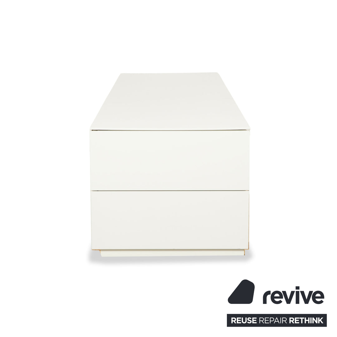 Buffet en bois Kettnaker blanc crème avec compartiments et tiroirs