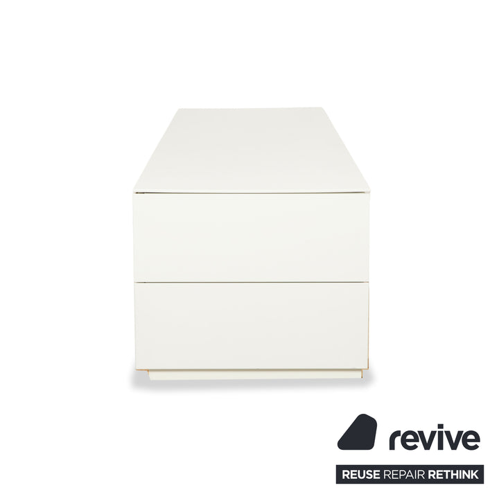 Buffet en bois Kettnaker blanc crème avec compartiments et tiroirs