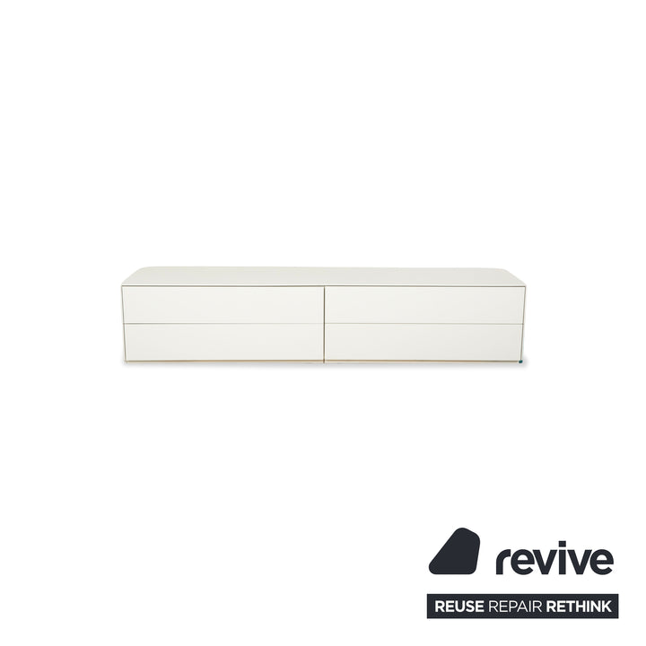 Kettnaker Holz Sideboard Creme Weiß Barfach Schubladen