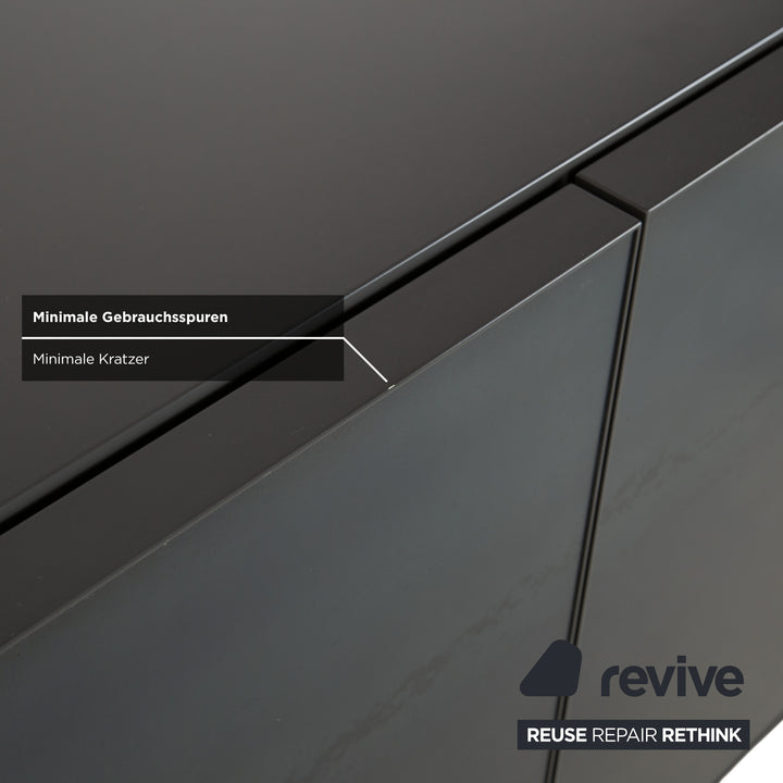 Kettnaker Mio Sideboard Stahl Dunkelgrau Anthrazit Blau MDF