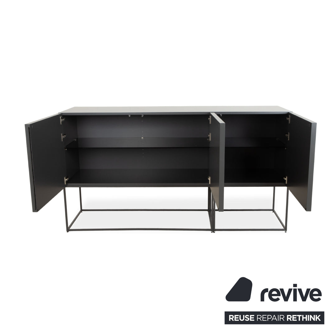 Kettnaker Mio Sideboard Stahl Dunkelgrau Anthrazit Blau MDF