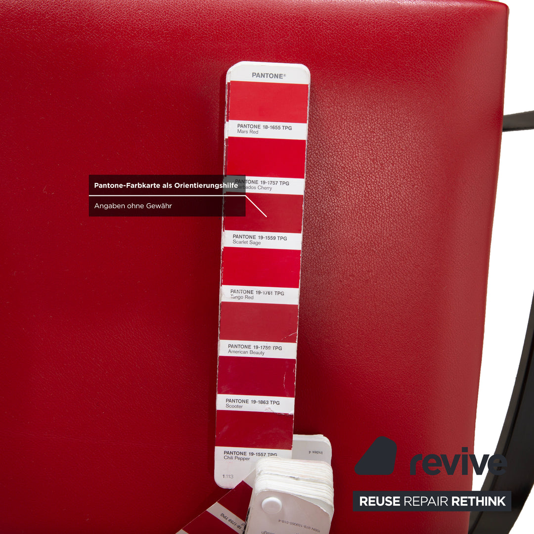 KFF Cosinus Garnitur Leder Stuhl Blau Rot