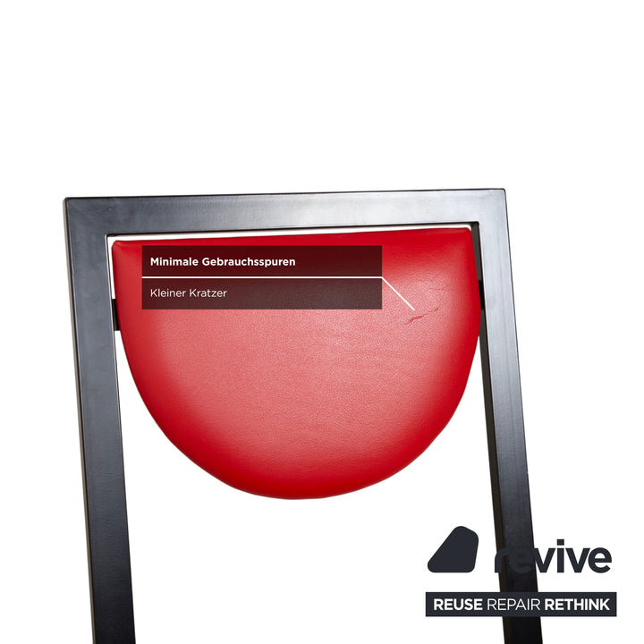 KFF Sinus Leather Chair Red
