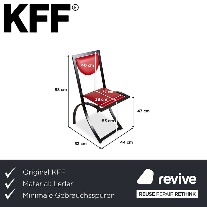 KFF Sinus Leather Chair Red