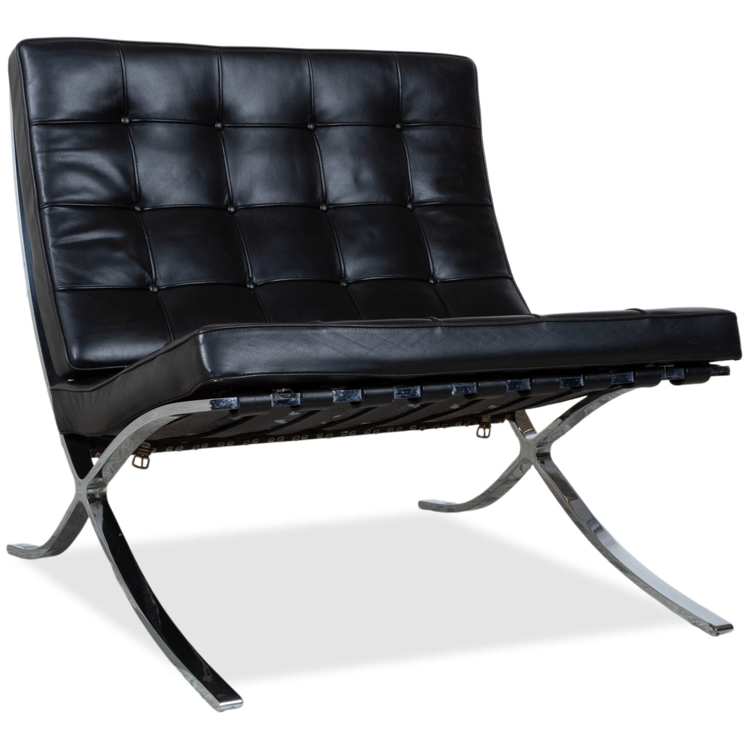 Knoll Barcelona Chair Leder Sessel Schwarz Bauhaus