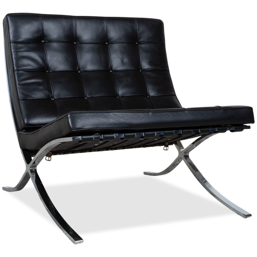 Knoll Barcelona Chair Leder Sessel Schwarz Bauhaus