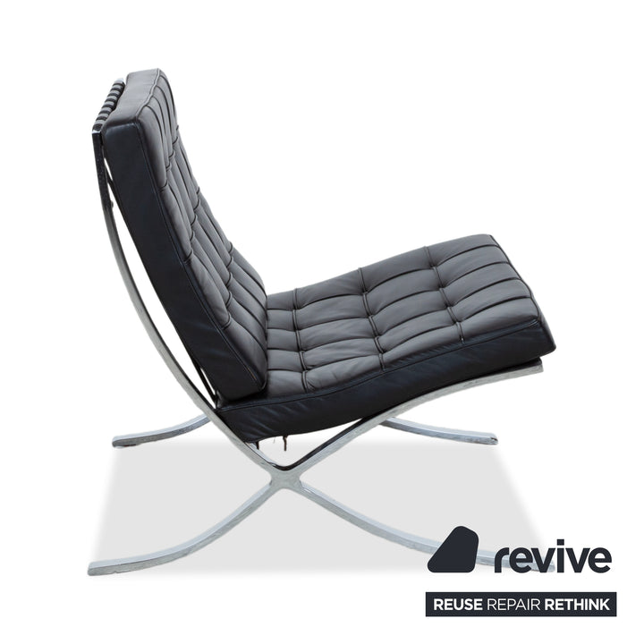 Knoll Barcelona Chair Leder Sessel Schwarz Bauhaus