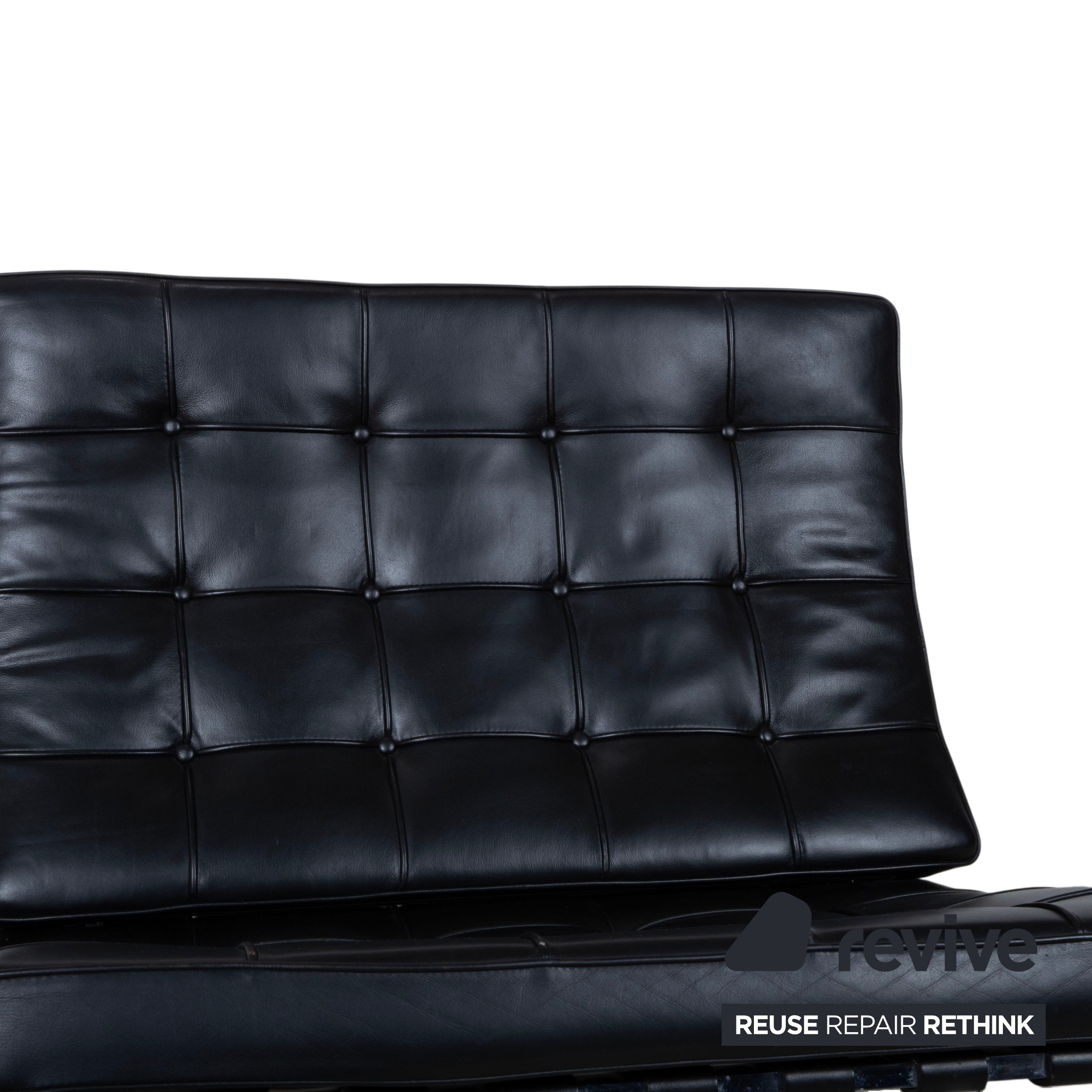 Knoll Barcelona Chair Leder Sessel Schwarz Bauhaus