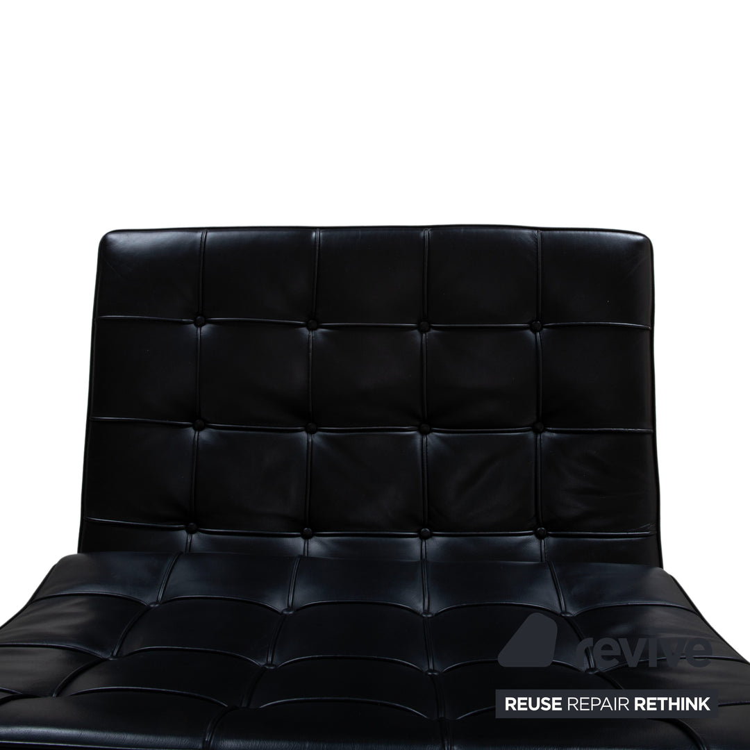 Knoll Barcelona Chair Leder Sessel Schwarz Bauhaus