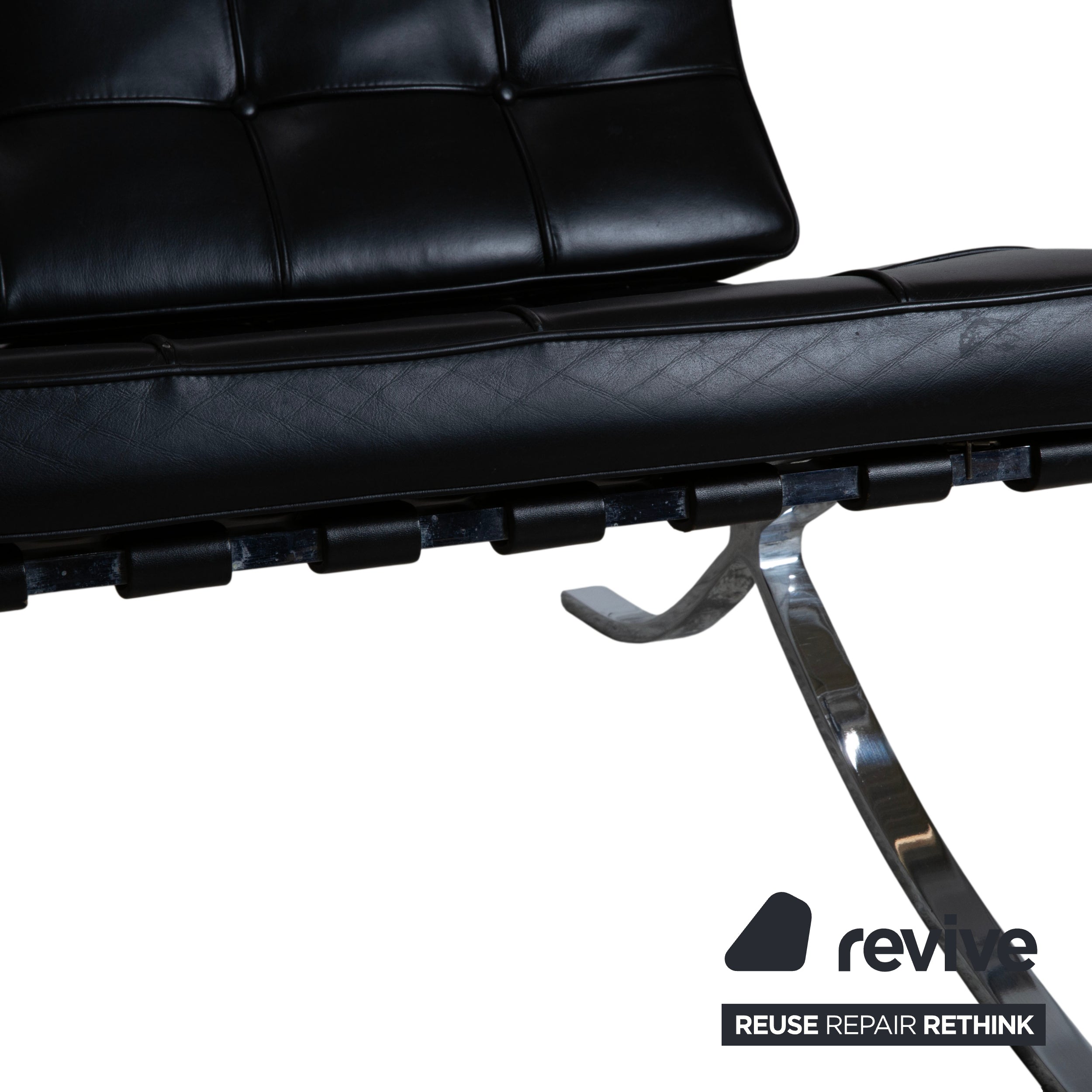 Knoll Barcelona Chair Leder Sessel Schwarz Bauhaus