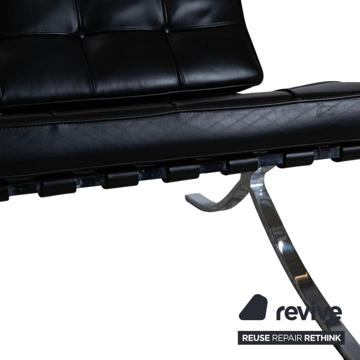 Knoll Barcelona Chair Leder Sessel Schwarz Bauhaus