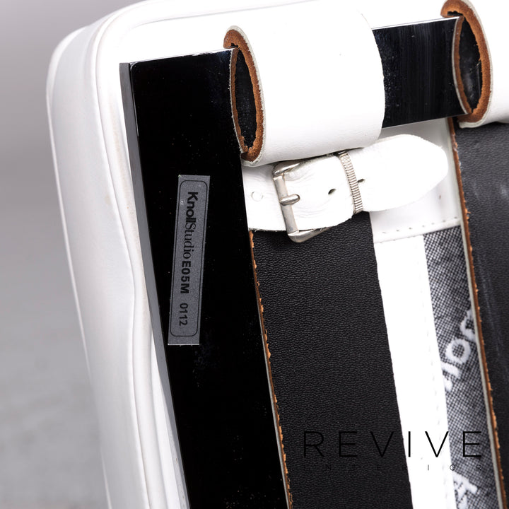 Knoll International Barcelona Chair designer leather armchair set white 2x armchair #9738