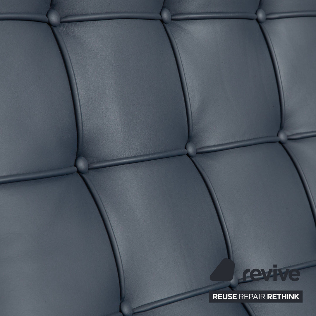 Knoll International Barcelona Chair Blue Petrol Bauhaus by Ludwig Mies van der Rohe