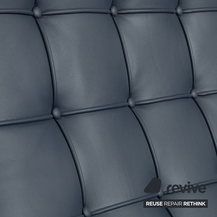 Knoll International Barcelona Chair Blue Petrol Bauhaus by Ludwig Mies van der Rohe