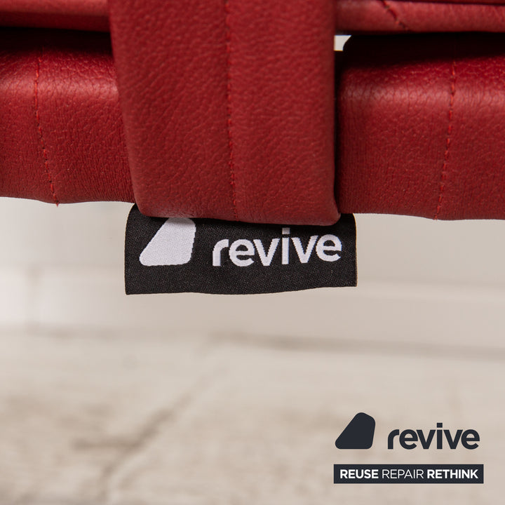 Knoll International Barcelona Chair Stoff Textilleder Sessel Rot Chair Vintage Veganes Leder Neubezug