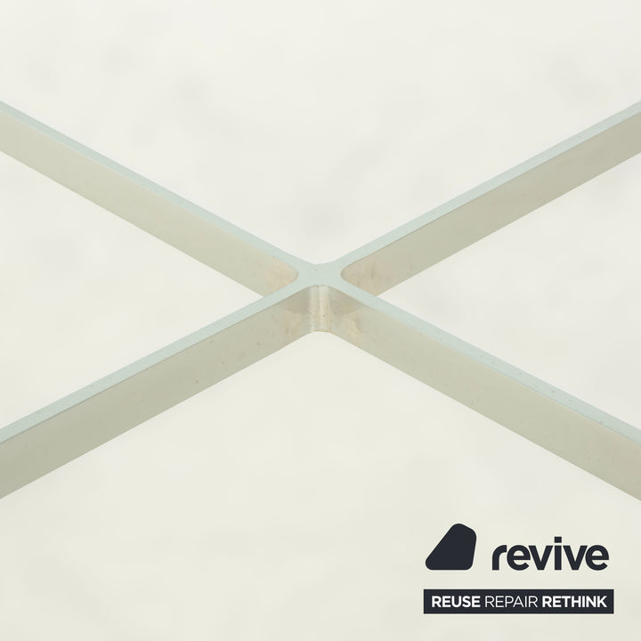 Knoll International Barcelona Glass Coffee Table Chrome