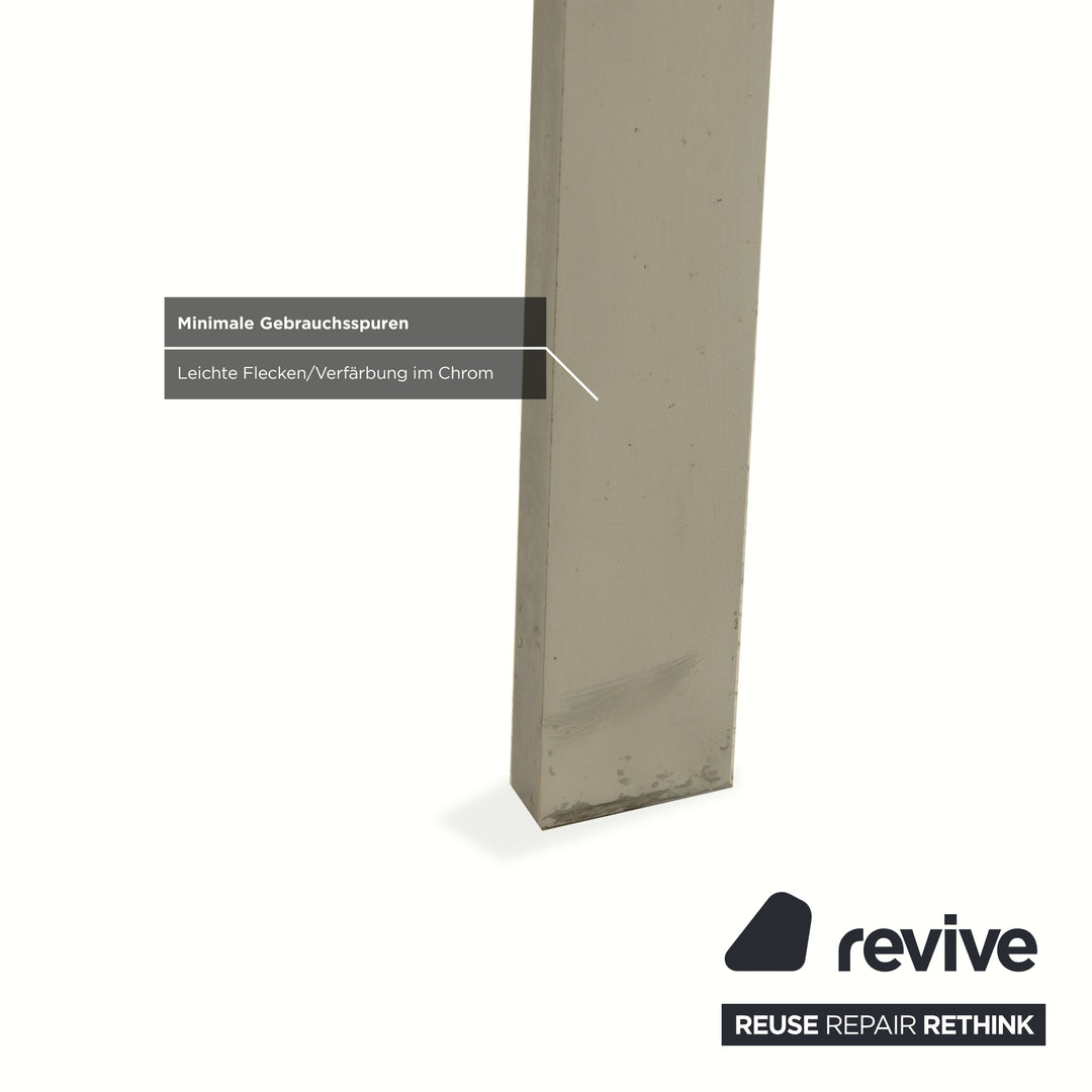 Knoll International Barcelona Glass Coffee Table Chrome