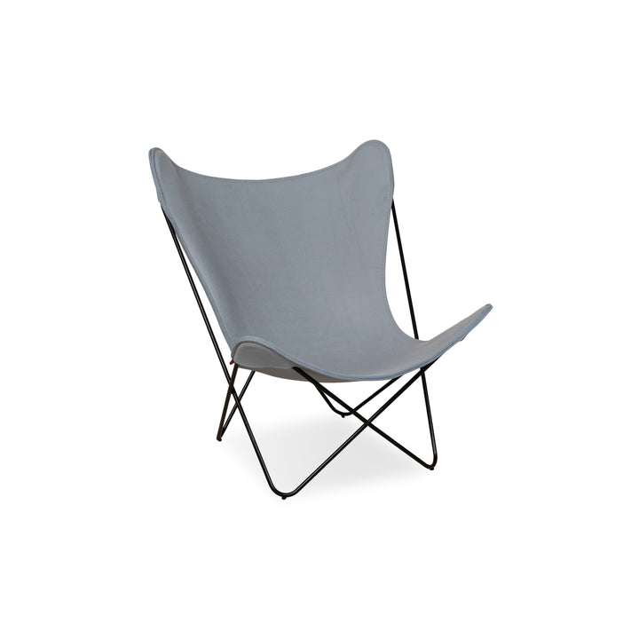 Knoll International Fauteuil en tissu Butterfly bleu bleu gris