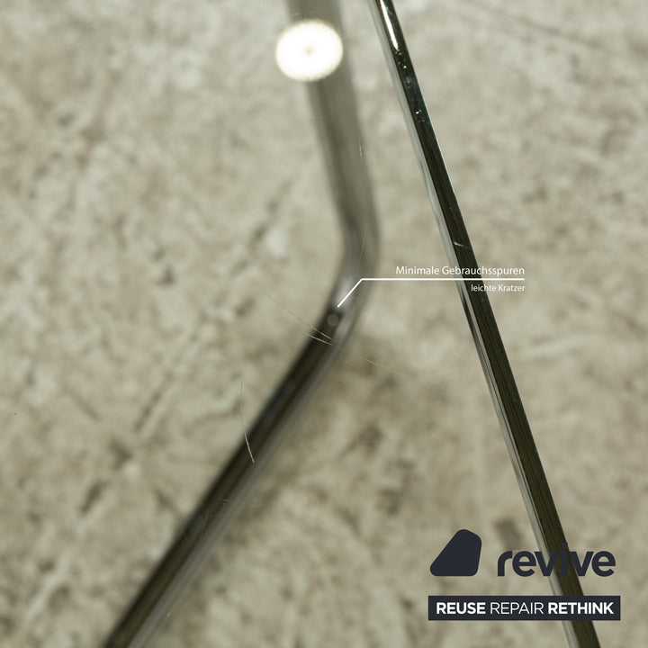 Knoll International MR Table Glass Coffee Table Silver