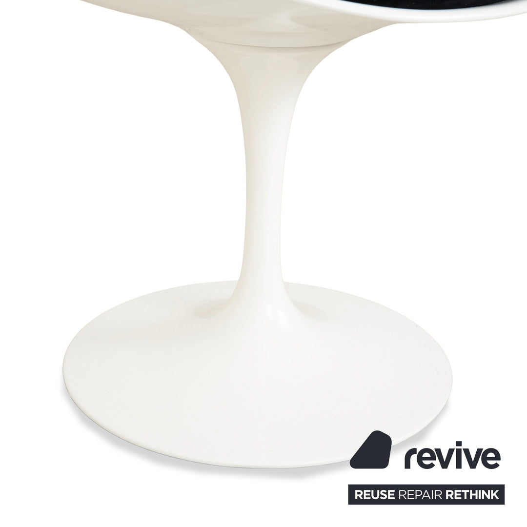 Knoll International Saarinen Tulip Kunststoff Stuhl Weiß Original
