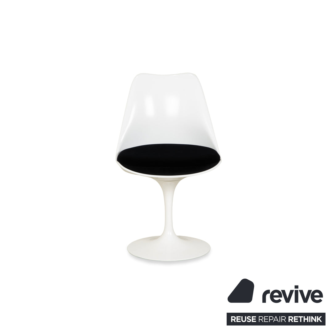 Chaise Tulipe en Plastique Knoll International Saarinen Blanche Originale