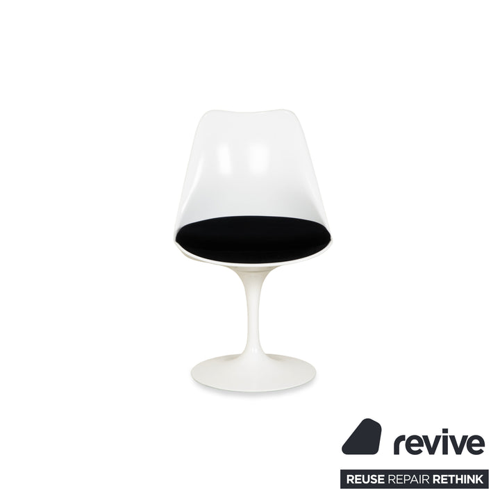 Chaise Tulipe en Plastique Knoll International Saarinen Blanche Originale