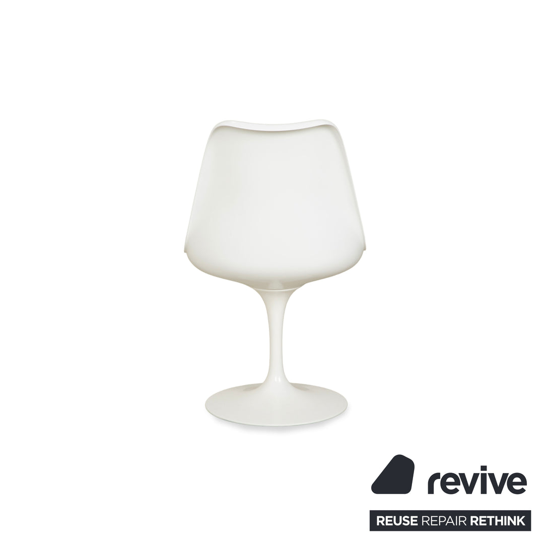 Knoll International Saarinen Tulip Kunststoff Stuhl Weiß Original