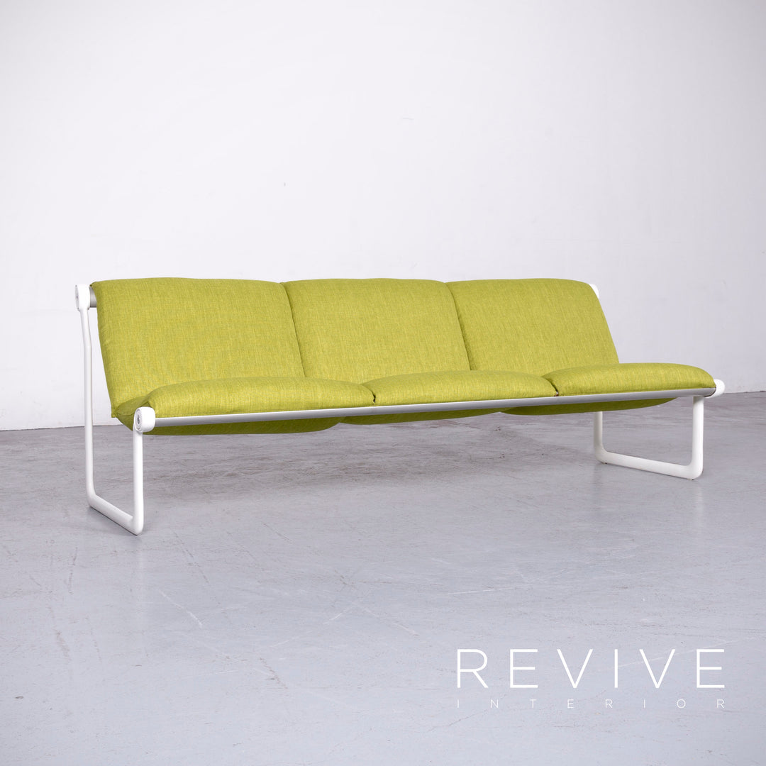 Knoll International Sling Designer Fabric Sofa Set Green Two Seater Three Seater Couch Bench #7007