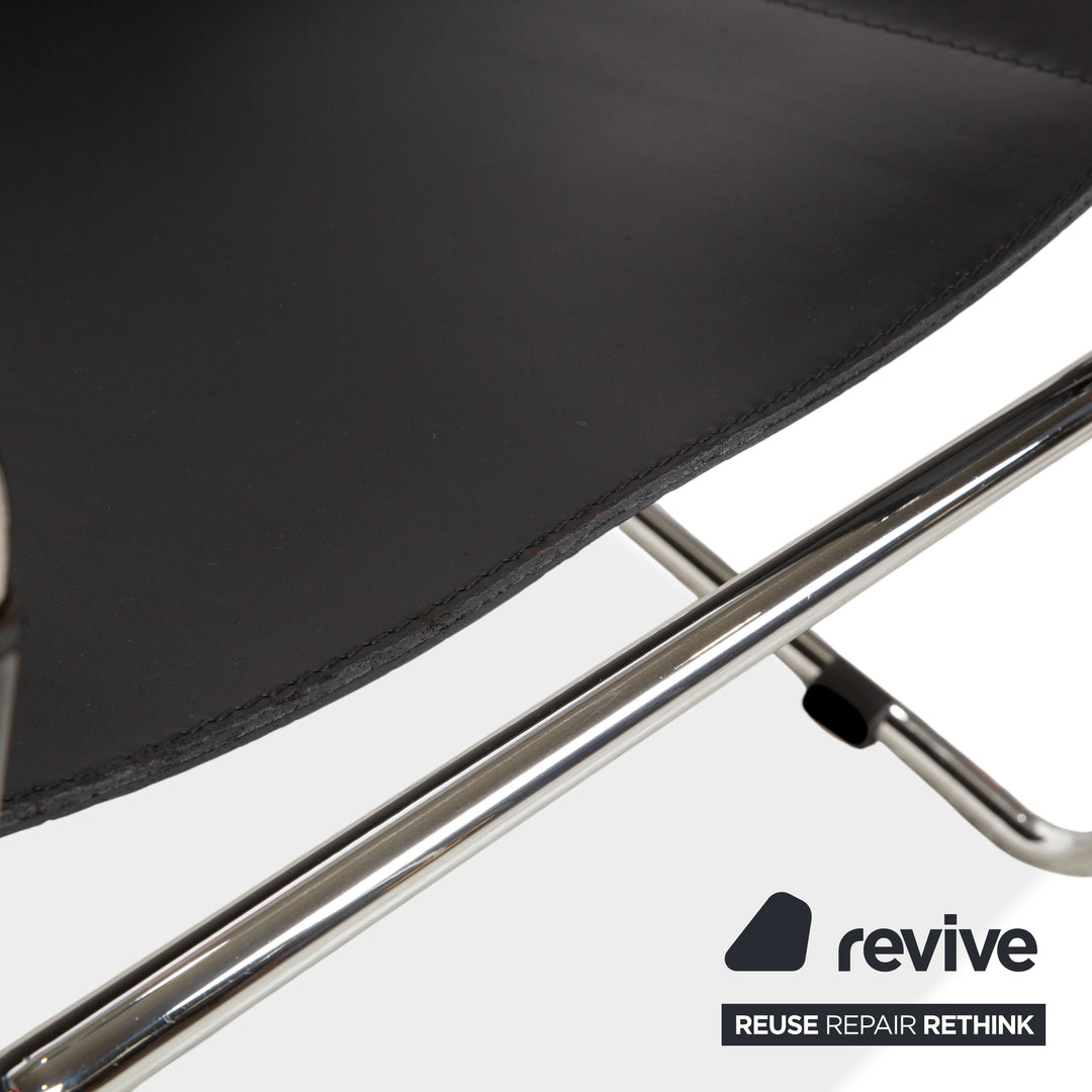 Knoll International Wassily Chair Leder Sessel Schwarz Bauhaus Vintage