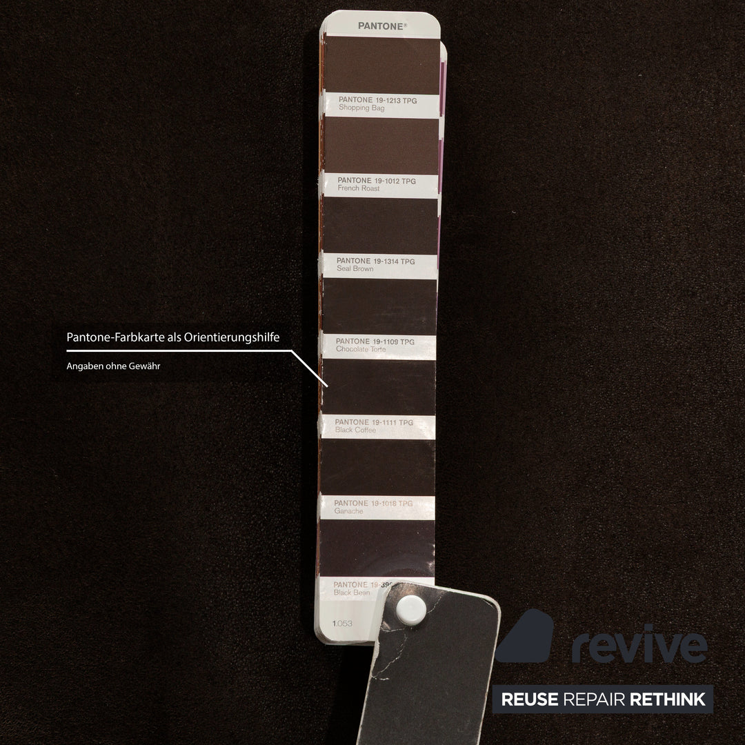 Koinor Assetto Leather Two-Seater Sofa Couch Brown Manual Function