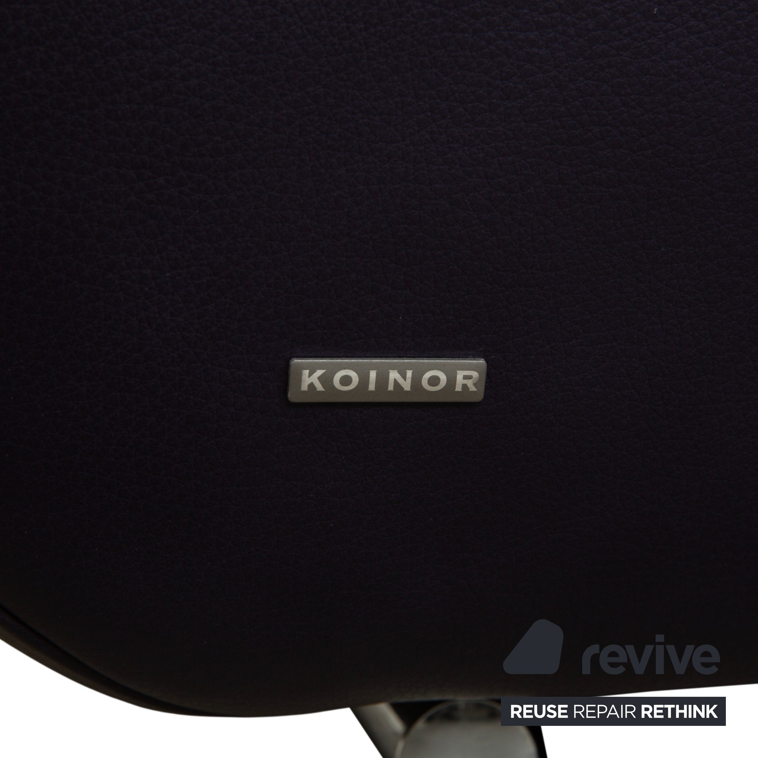 Koinor Avanti Leder Dreisitzer Hocker Lila Aubergine manuelle Funktion Sofa Couch