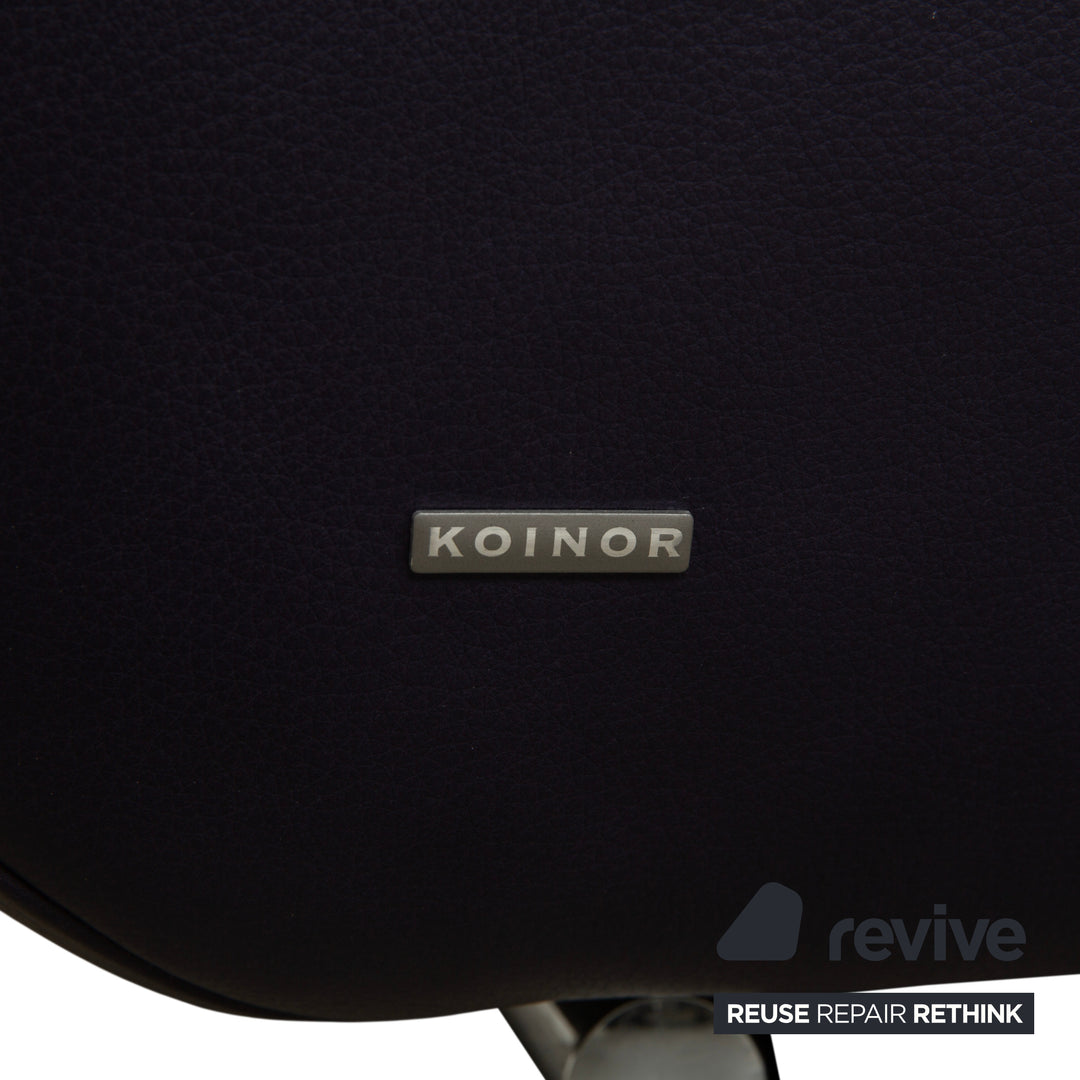 Koinor Avanti Leder Dreisitzer Lila Aubergine manuelle Funktion Sofa Couch
