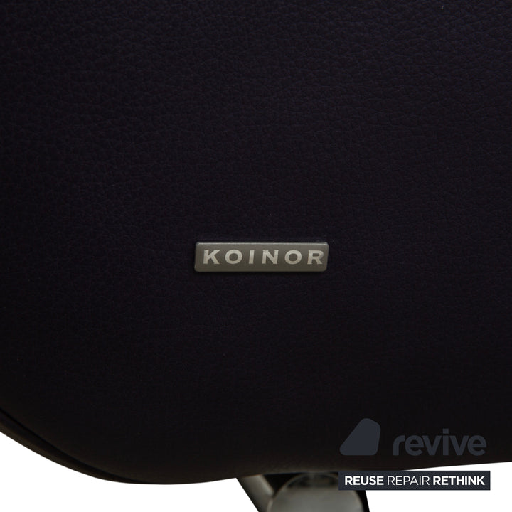Koinor Avanti Leder Dreisitzer Lila Aubergine manuelle Funktion Sofa Couch