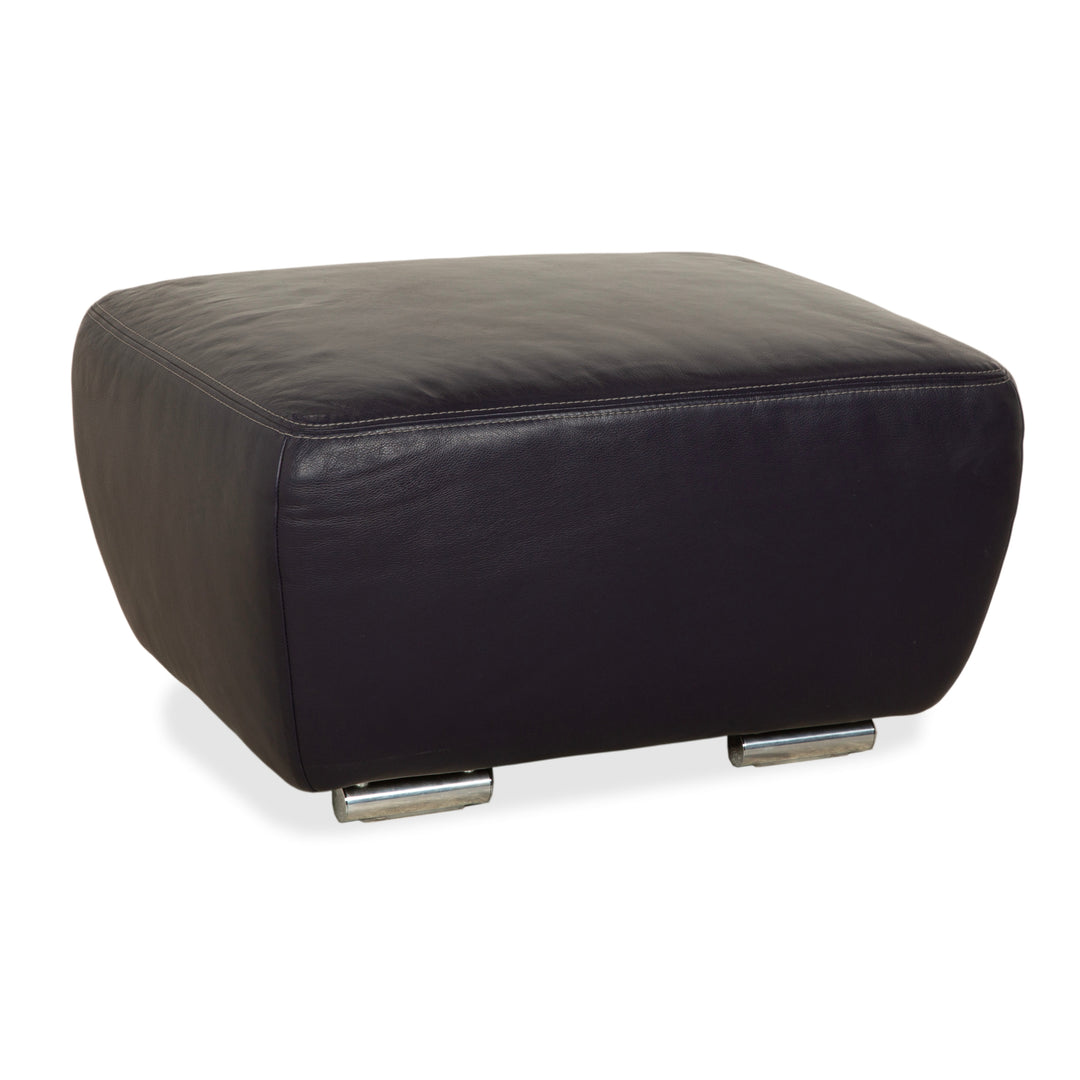 Tabouret en cuir Koinor Avanti violet aubergine