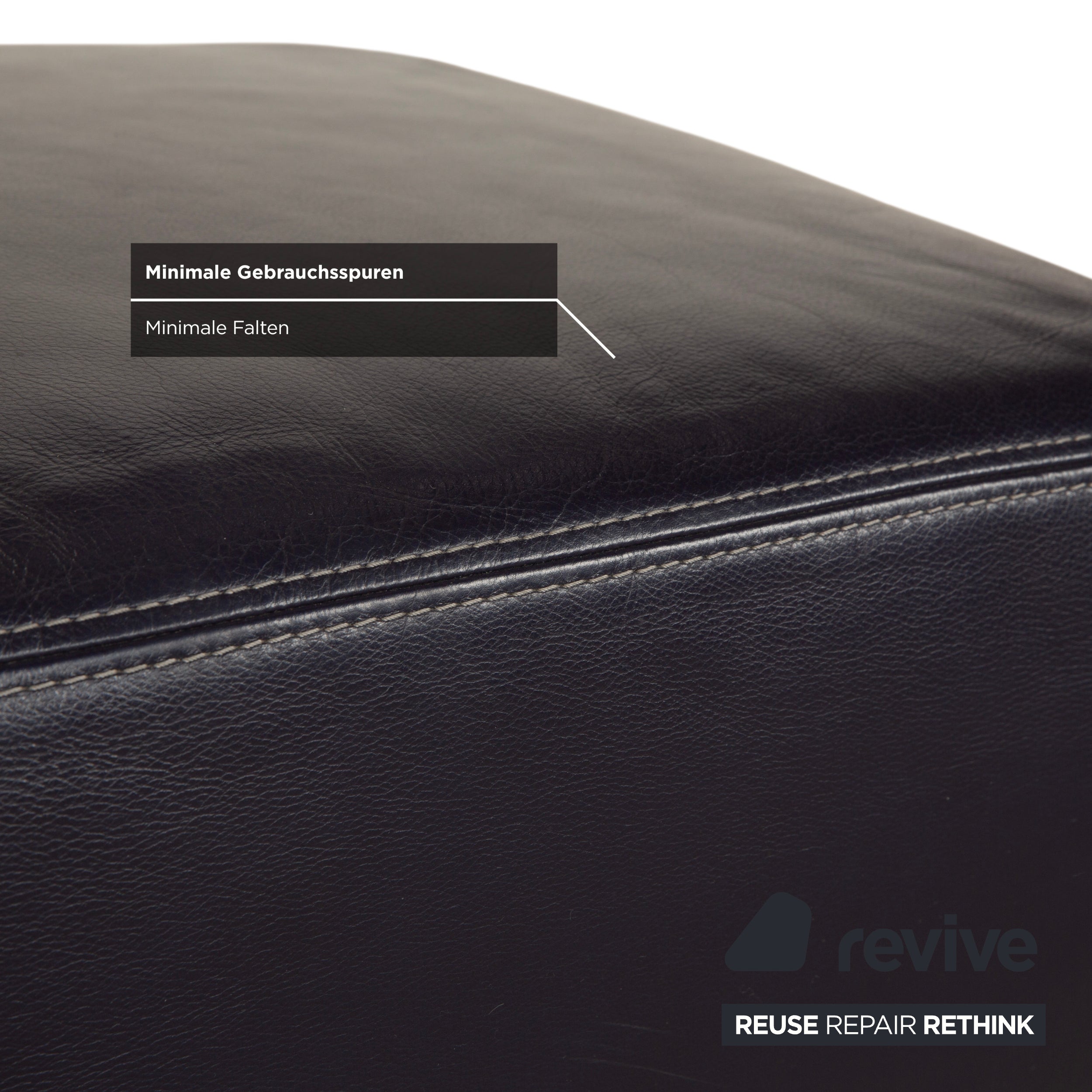 Koinor Avanti Leder Hocker Lila Aubergine