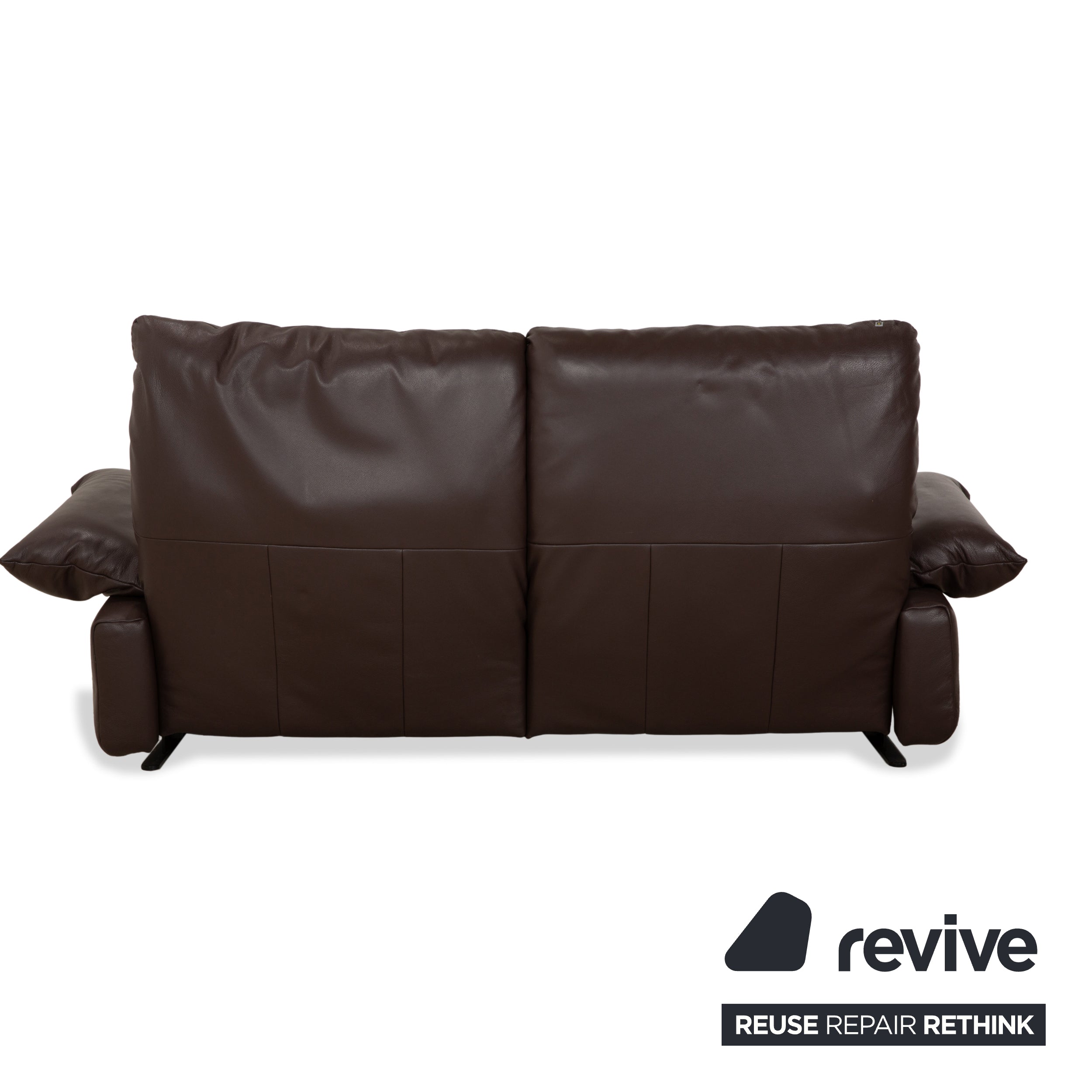 Koinor Easy Leather Two-Seater Brown Electric Function Sofa Couch