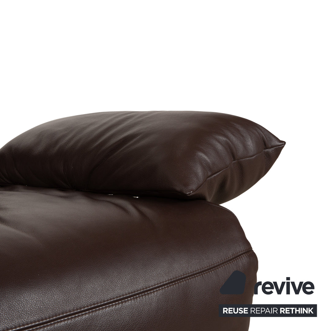 Koinor Easy Leder Zweisitzer Braun elektrische Funktion Sofa Couch