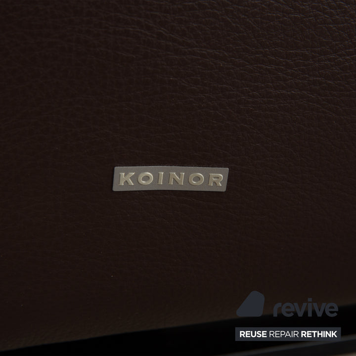 Koinor Easy Leder Zweisitzer Braun elektrische Funktion Sofa Couch
