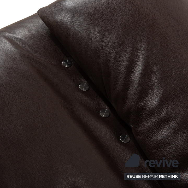 Koinor Easy Leder Zweisitzer Braun elektrische Funktion Sofa Couch