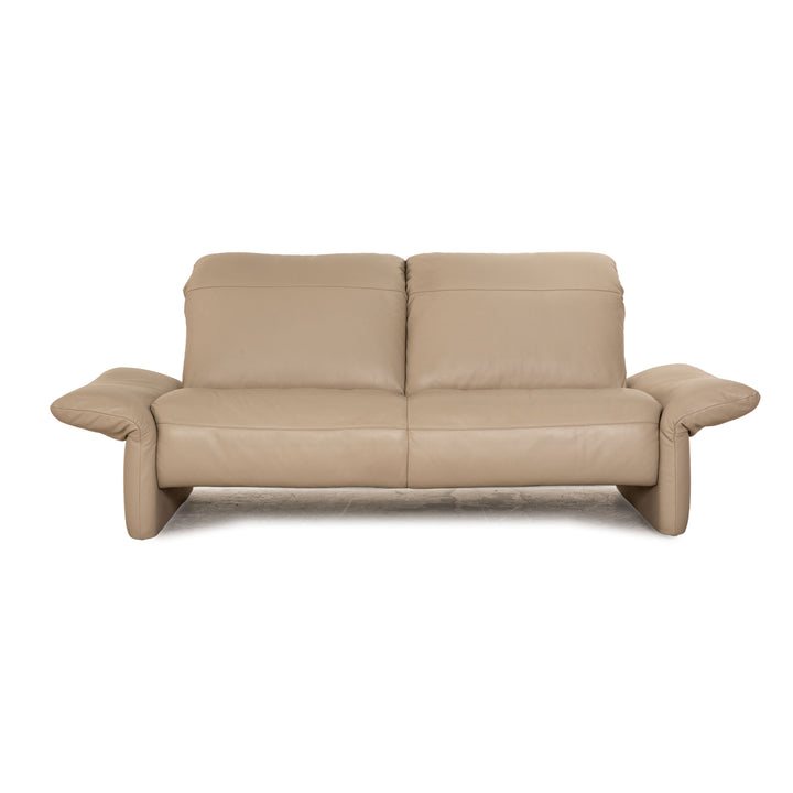Koinor Elena Leder Dreisitzer Beige Taupe Sofa Couch manuelle Funktion