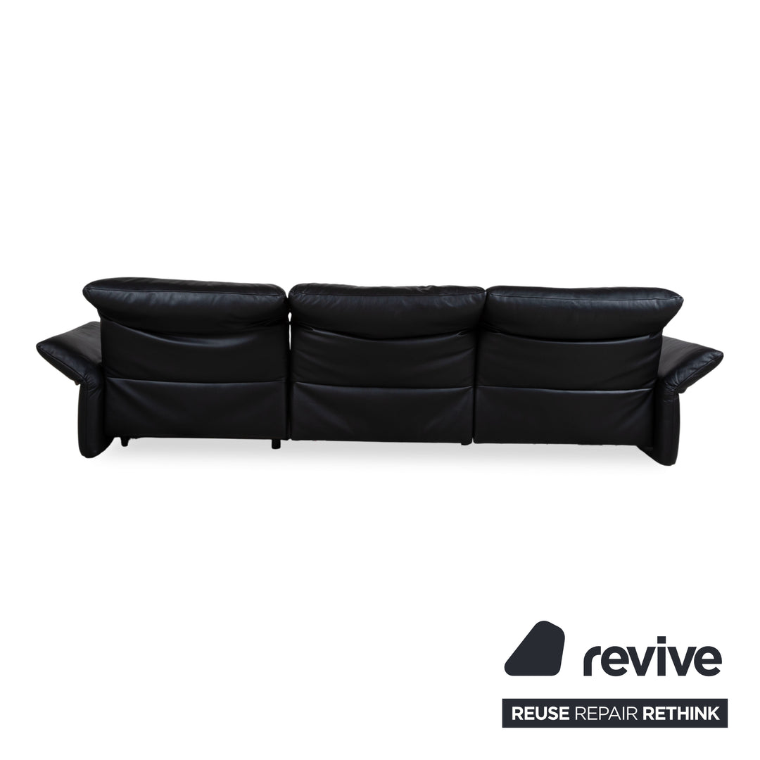 Koinor Elena Leder Ecksofa Schwarz Sofa Couch manuelle Funktion