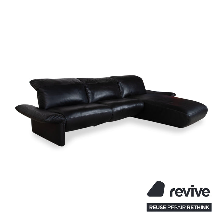 Koinor Elena Leder Ecksofa Schwarz Sofa Couch manuelle Funktion