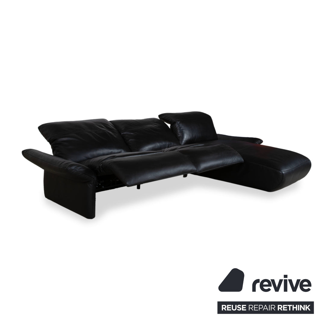 Koinor Elena Leder Ecksofa Schwarz Sofa Couch manuelle Funktion
