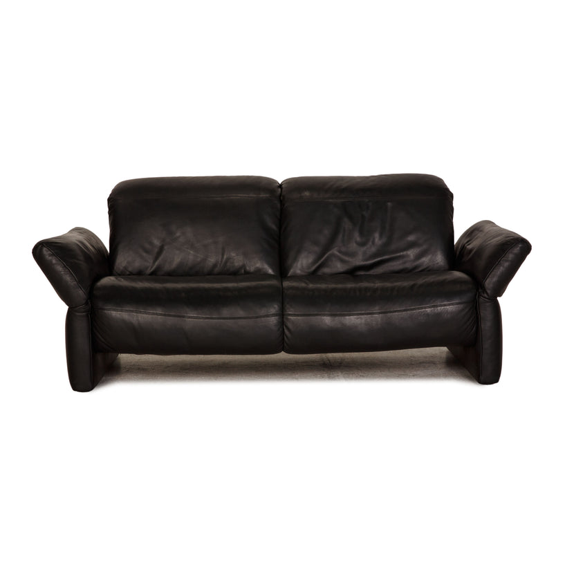 Koinor Elena Leder Sofa Schwarz Dreisitzer Couch Relax Funktion