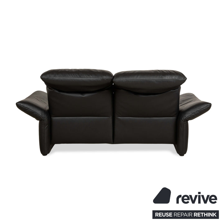 Koinor Elena Leder Zweisitzer Schwarz manuelle Funktion Sofa Couch