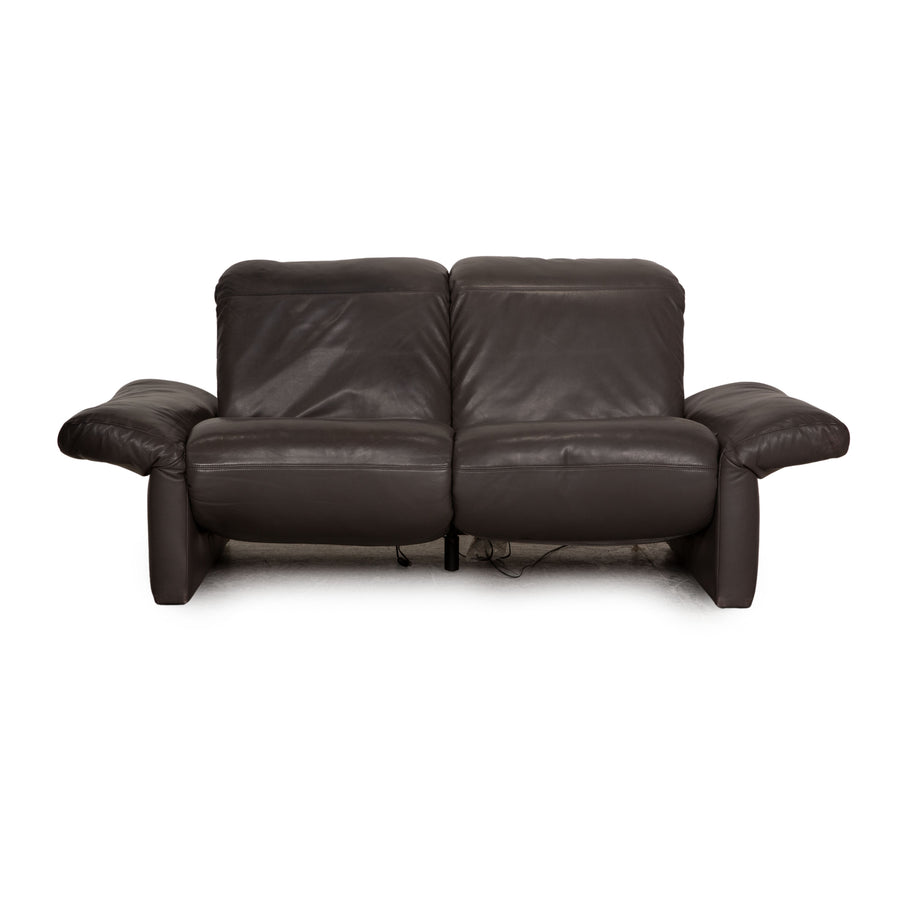 Koinor Enzo leather two seater anthracite sofa couch electric function