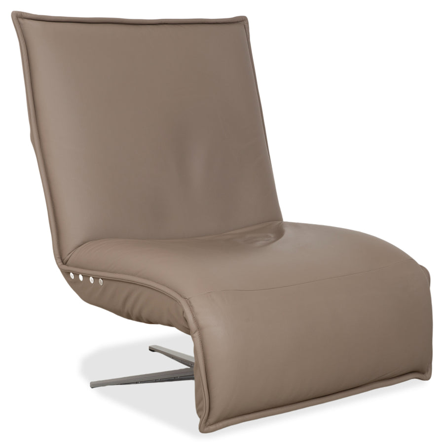 Koinor Epos Leather Armchair Beige Taupe Electric Function Rechargeable Battery