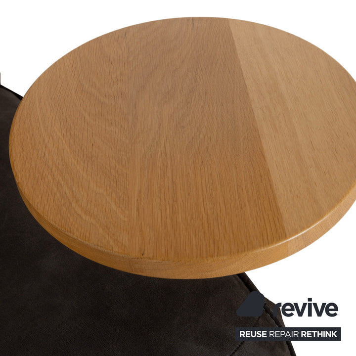 Fauteuil en tissu Koinor Etino, gris anthracite ardoise, fonction électrique