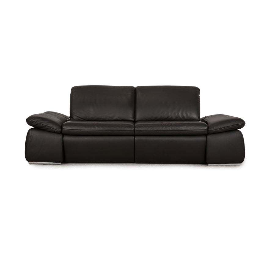 Koinor Evento leather two-seater anthracite function sofa couch