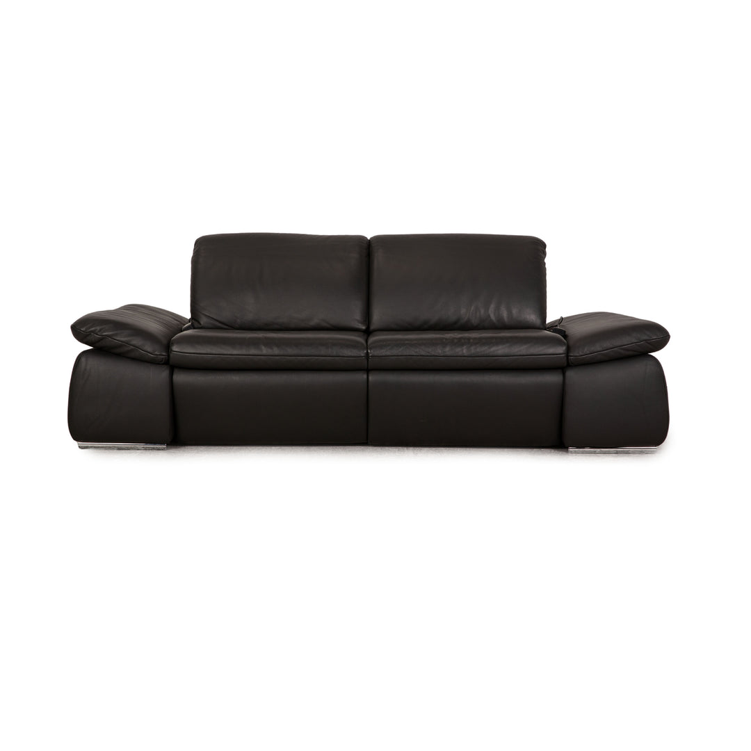 Koinor Evento Leder Zweisitzer Anthrazit Funktion Sofa Couch